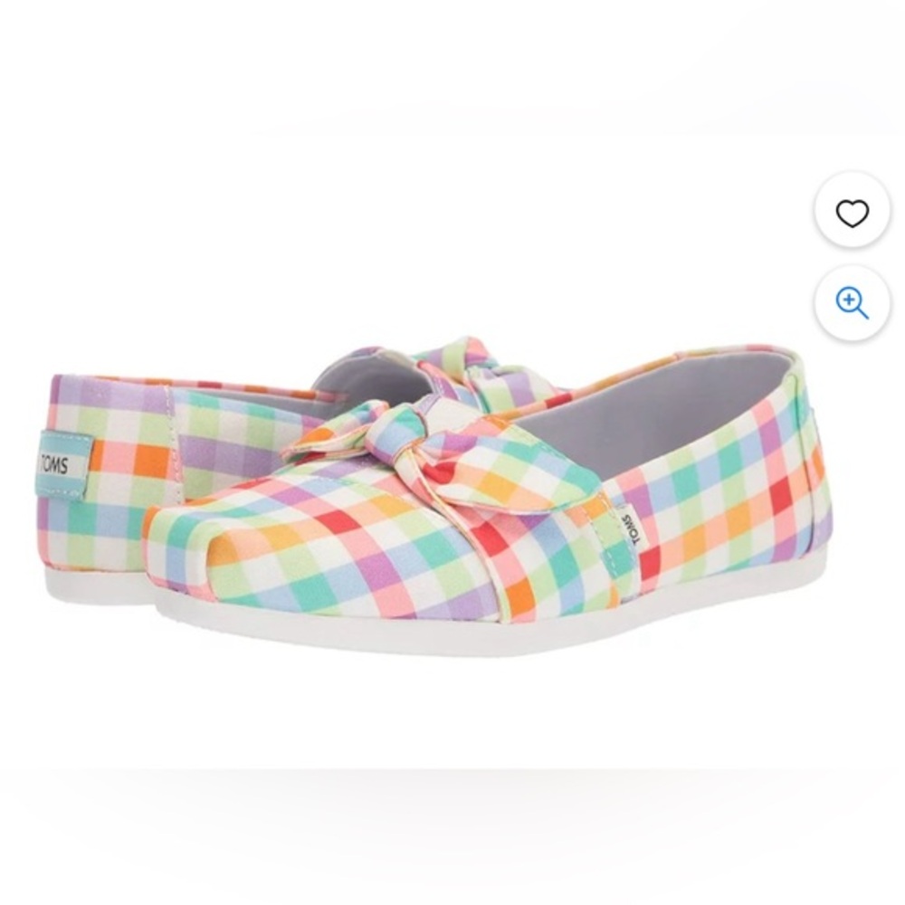 Toms summer plaid bow